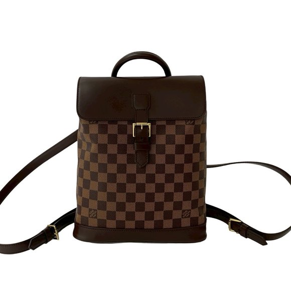 LOUIS VUITTON Handbags - LOUIS VUITTON Soho Damier Leather Mini Rucksack/Daypack, Brown, 62776